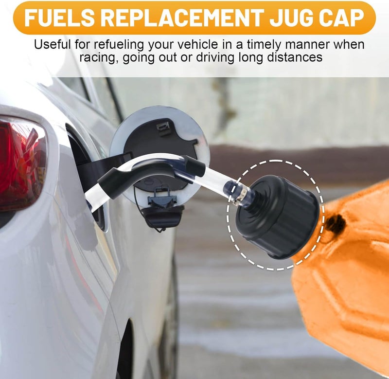 AFZZ Gas Cans, Fuels Replacement Jug Cap, Racing Fuel 3042 Replacement Cap for 5 Gallon Racing Fuel Jugs, Gas Cans, Fuel Tank Cap - 2 Pack - Image 4